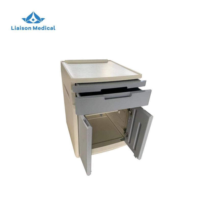 Mn-Bl002 CE& ISO ABS Hospital Bed Side Cabinet Medical Plastic Bedside Locker