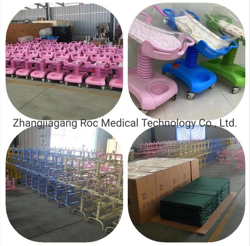 Hospital Medical Stainless Steel Frame Portable Newborn Baby Trolley/Cart Cot Bed /Cribs/Bassinet