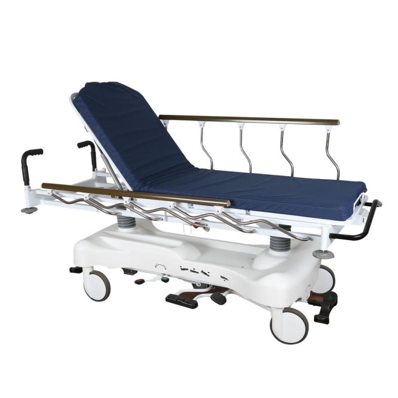 Medical Hydraulic Emergency Hospital Furniture Patient Transfer Trolley Stretcher