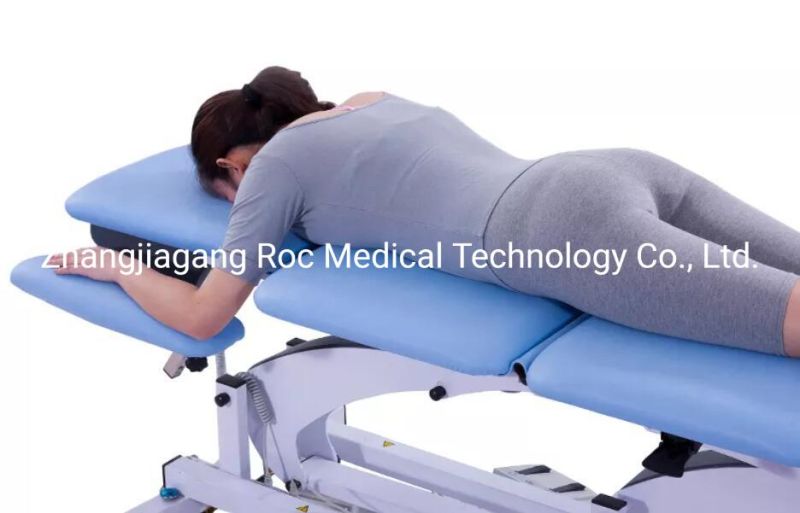 Adjustable 6 Sections Examination Table Electric Physiotherapy Treatment Table