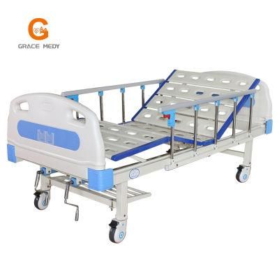 Manual Two Function Stainless Steel Crank Medical Bed